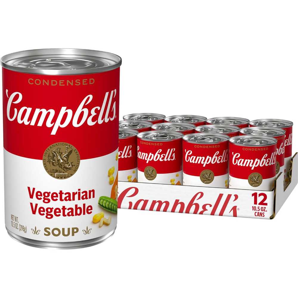 12-Pack Campbell's Condensed Vegetarian Vegetable Soup, 10.5 oz.