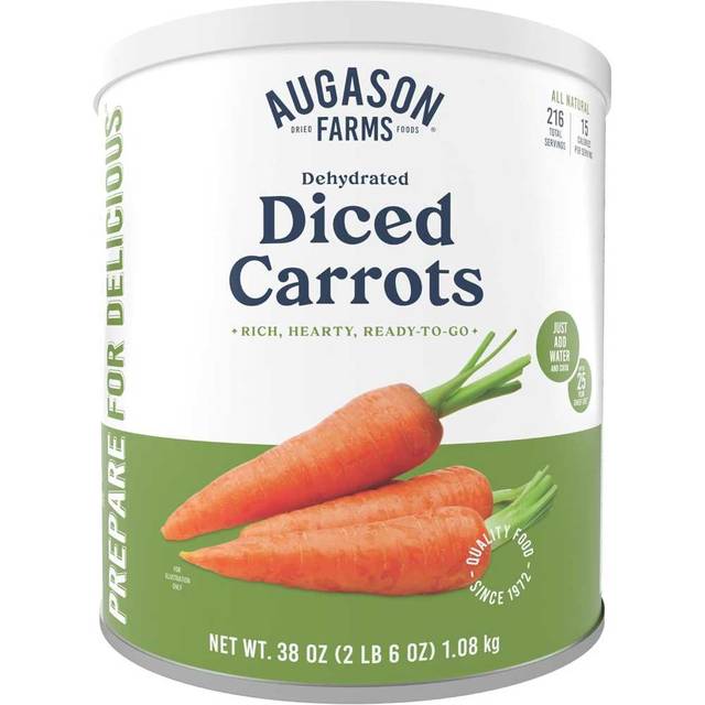 Augason Farms Diced Carrots #10 Can