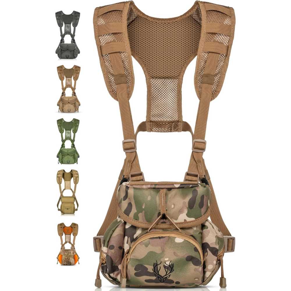 Boundless Performance Binocular Chest Rig w/ Rangefinder Pouch (Various Colors)
