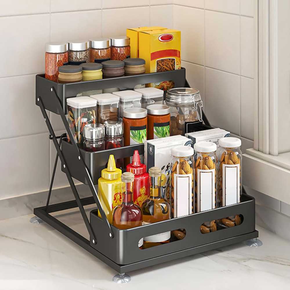 Ceetug 3-Tier Adjustable Spice/Jar Organizer