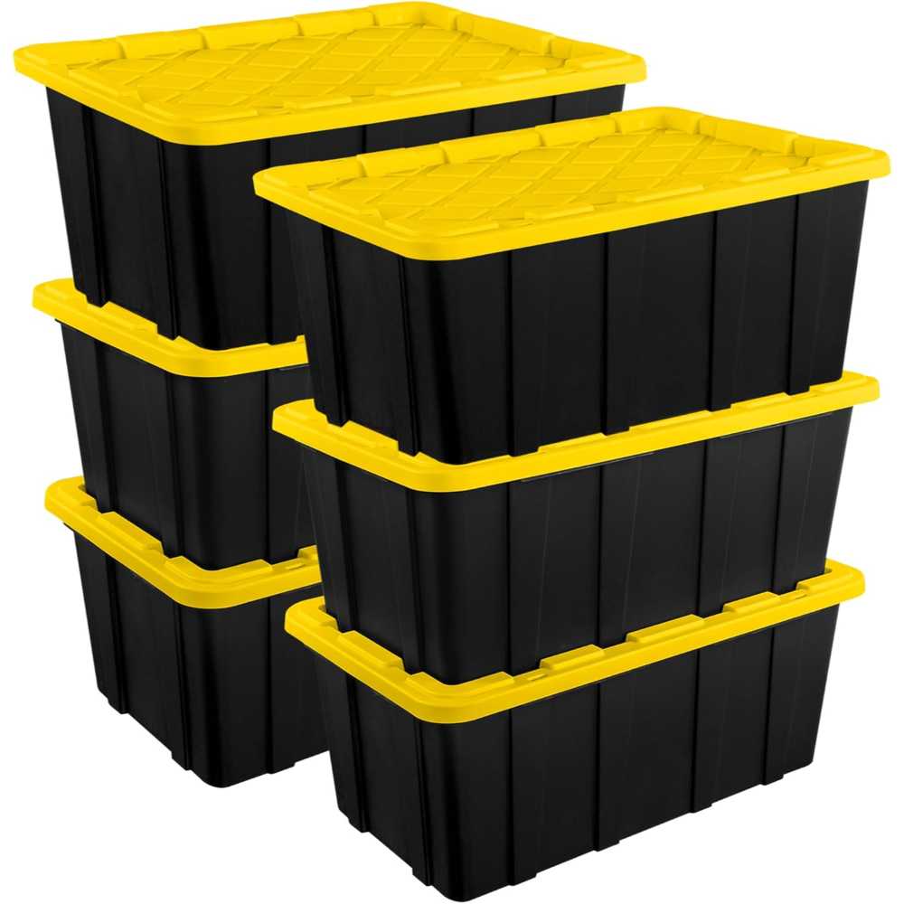 6-Pack Sterilite 27 gal. Industrial Storage Tote