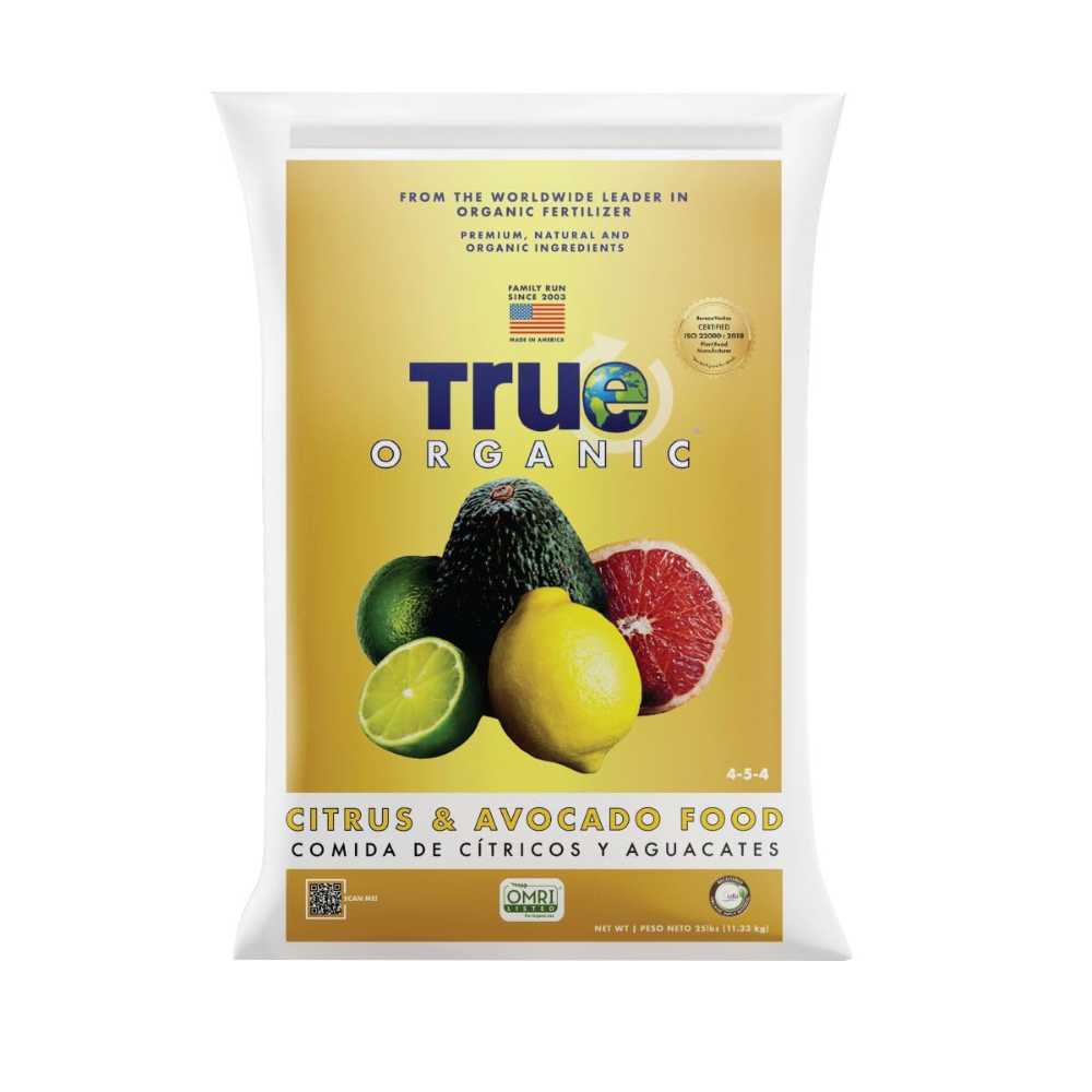 True Organic Citrus & Avocado Food, 25 lb.