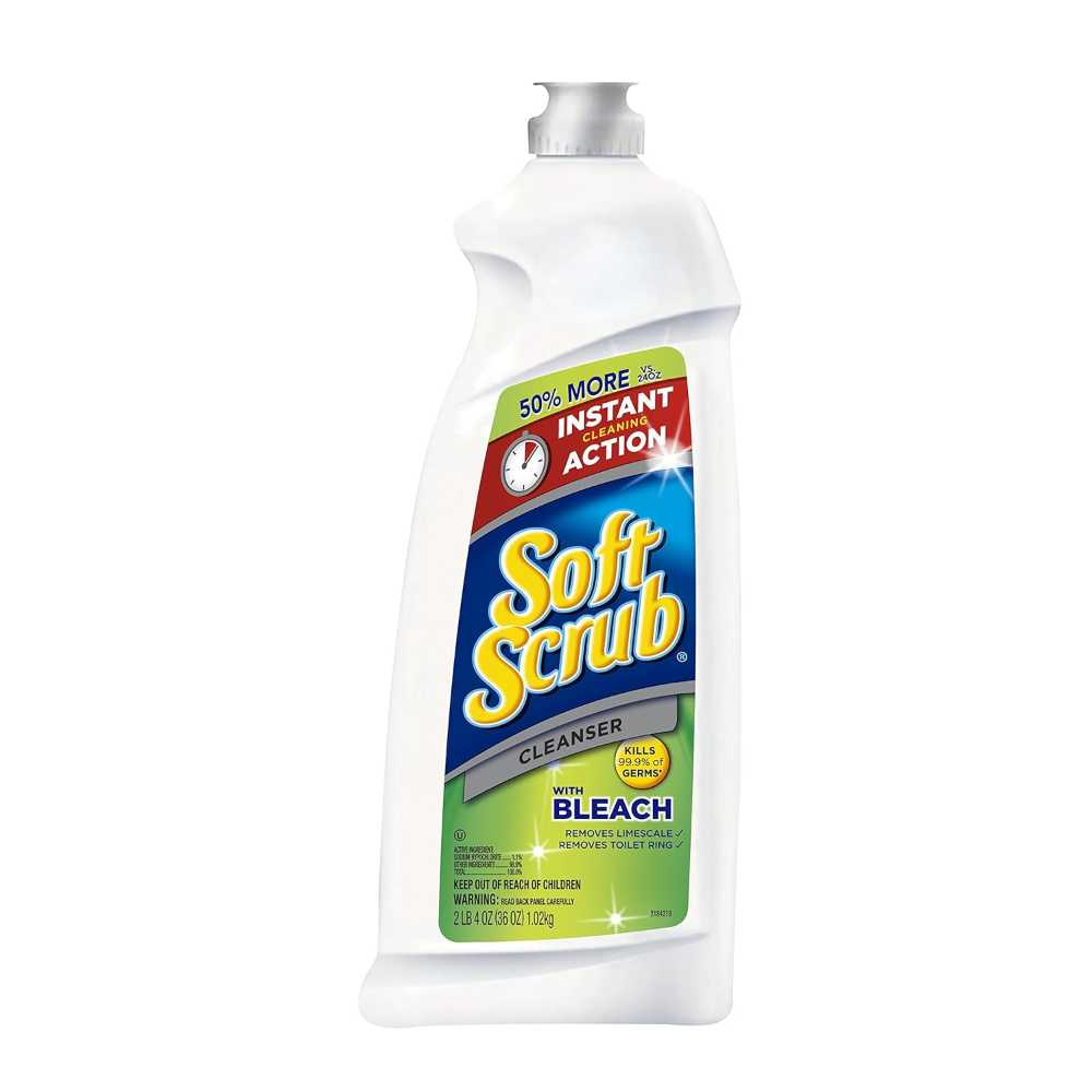 6-Pack Soft Scrub Cleanser w/ Bleach, 36 oz.