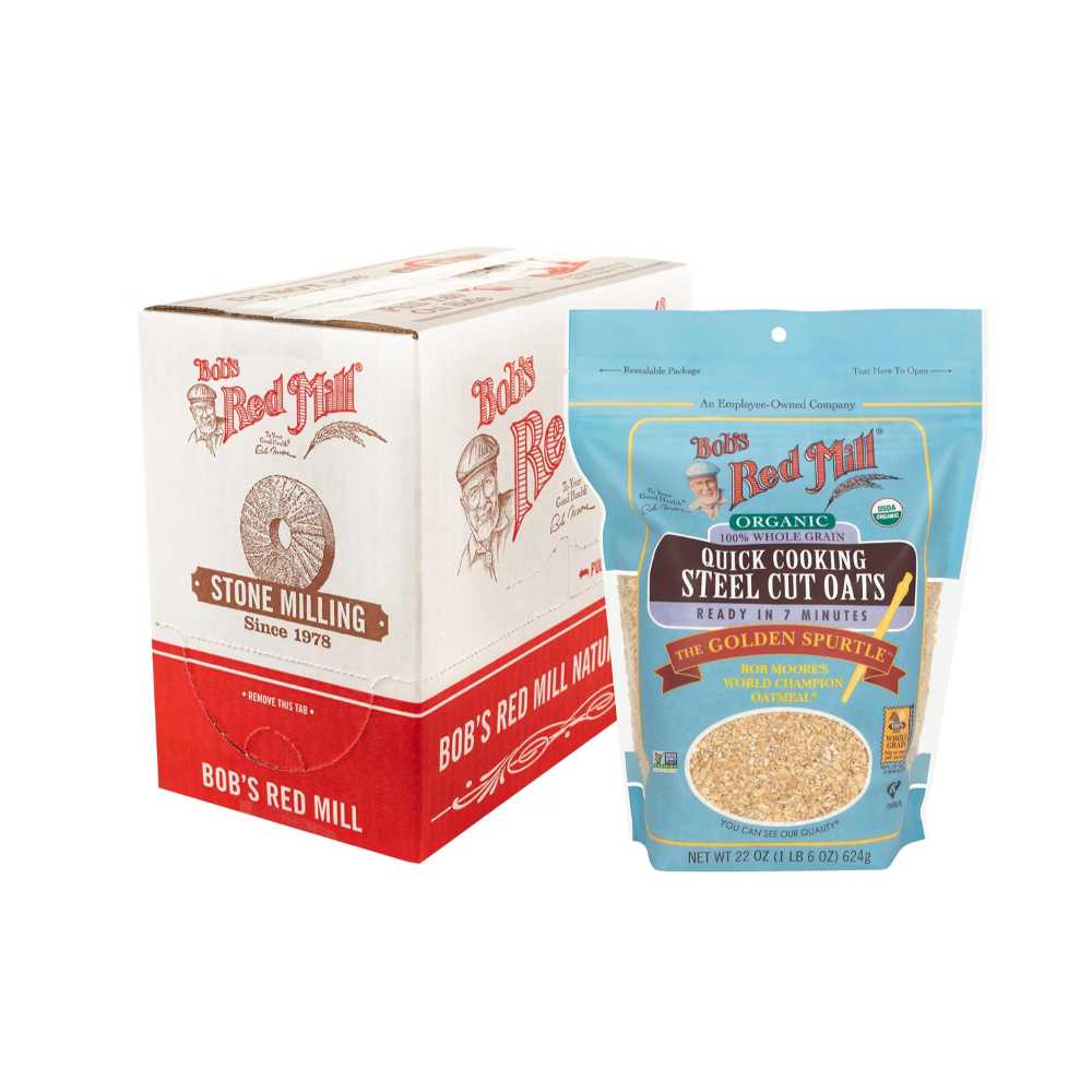 Amazon Grocery Steel Cut Quick Oats, 25 oz.