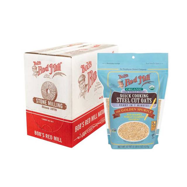Amazon Grocery Steel Cut Quick Oats, 25 oz.