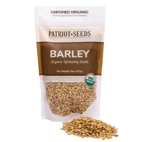 Today Only: Patriot Seeds Organic Barley Grass Sprouting Seeds, 8 oz.