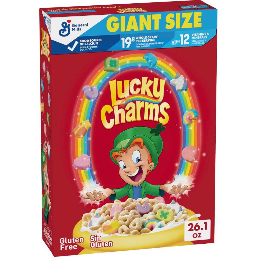 Lucky Charms Cereal w/ Marshmallows, Giant Size 26.1 oz.