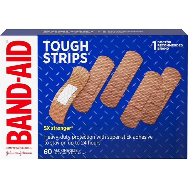 120-Count Band-Aid Brand Tough Strips Adhesive Bandages