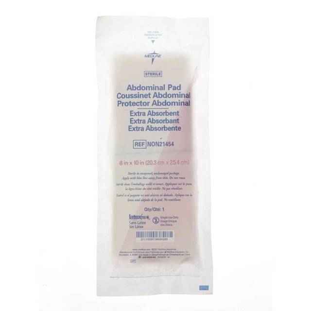 18-Pack Medline Sterile 8" x 10" Abdominal Pads (Individually Wrapped)
