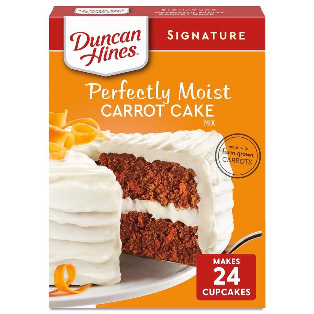 Duncan Hines Signature Perfectly Moist Carrot Cake Mix, 15.25 oz.