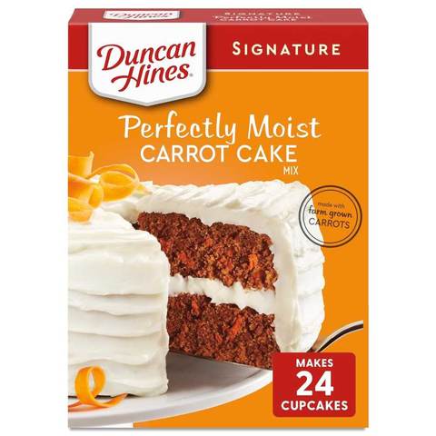 Duncan Hines Signature Perfectly Moist Carrot Cake Mix, 15.25 oz.