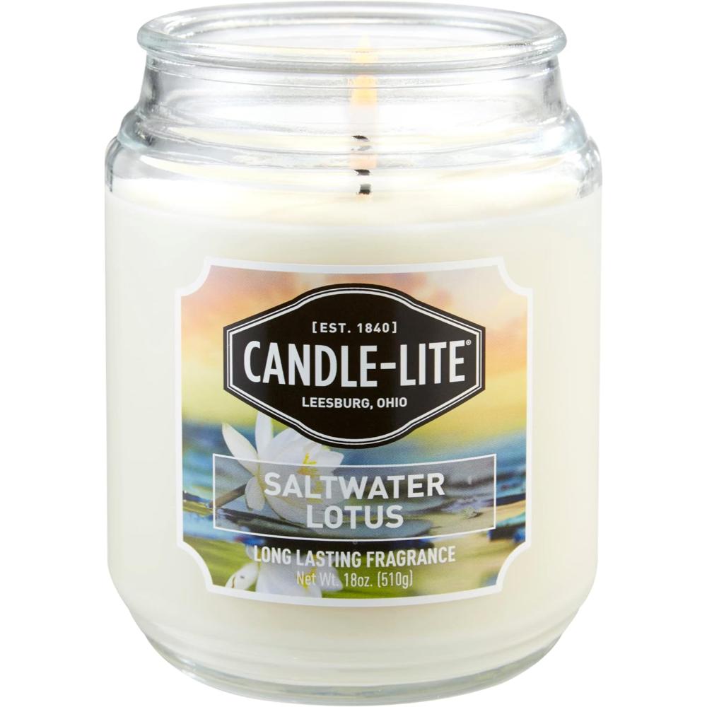 Candle-lite 110-Hour Candle, 18 oz. (Saltwater Lotus)