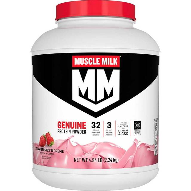 Muscle Milk Genuine Protein Powder, 4.94 lb. (Strawberries 'N Crème)