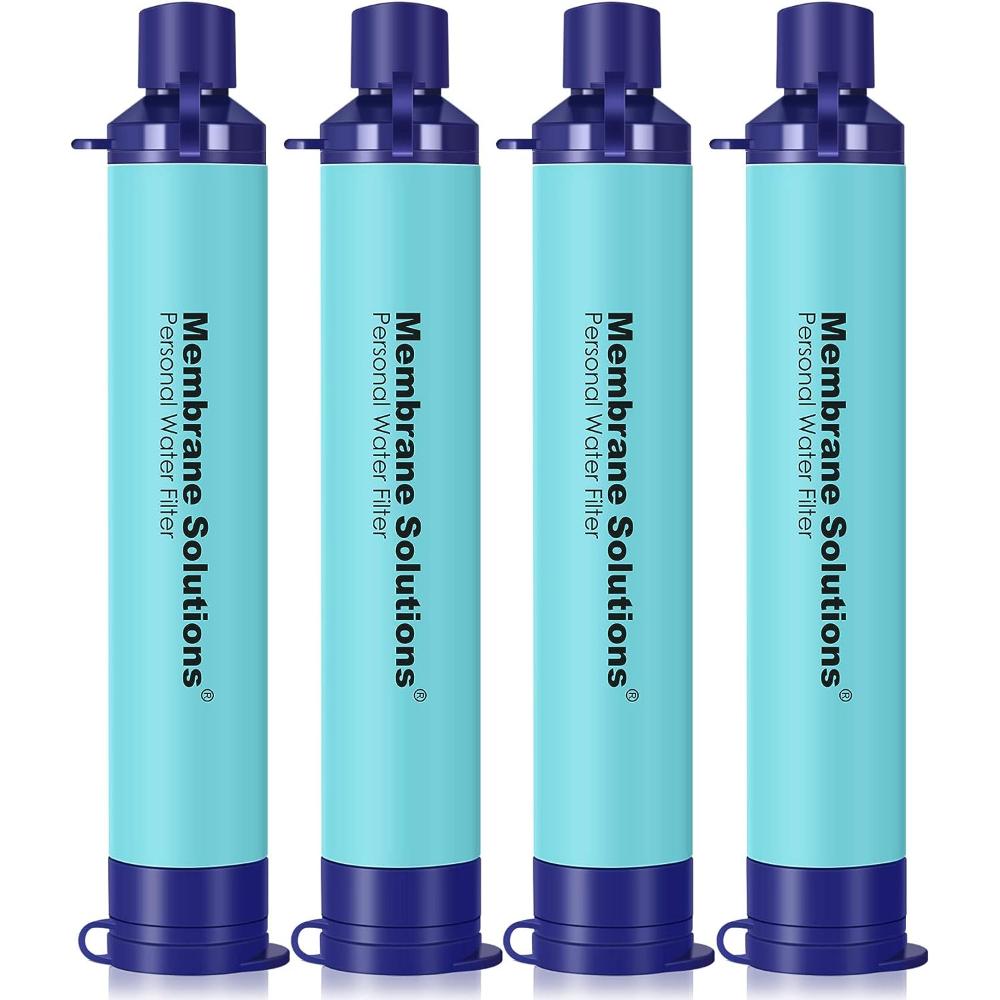 4-Pack Membrane Solutions Straw Water Filter
