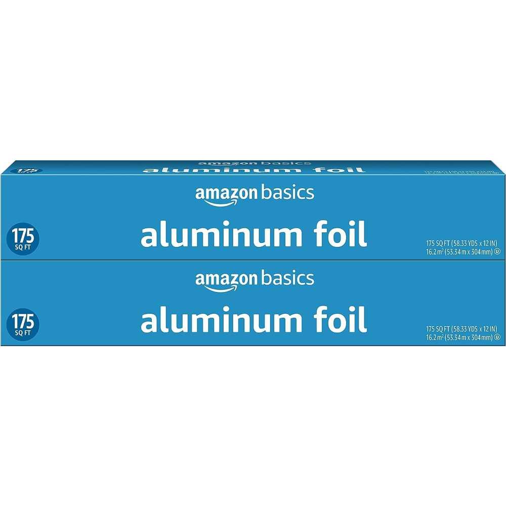 2-Pack Amazon Basics Aluminum Foil, 175 sq. ft.