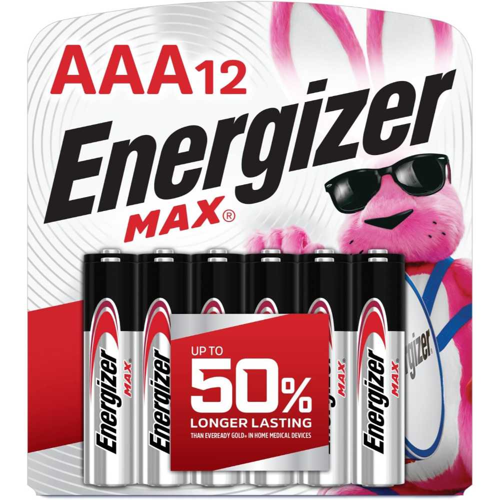 12-Pack Energizer Max AAA Batteries