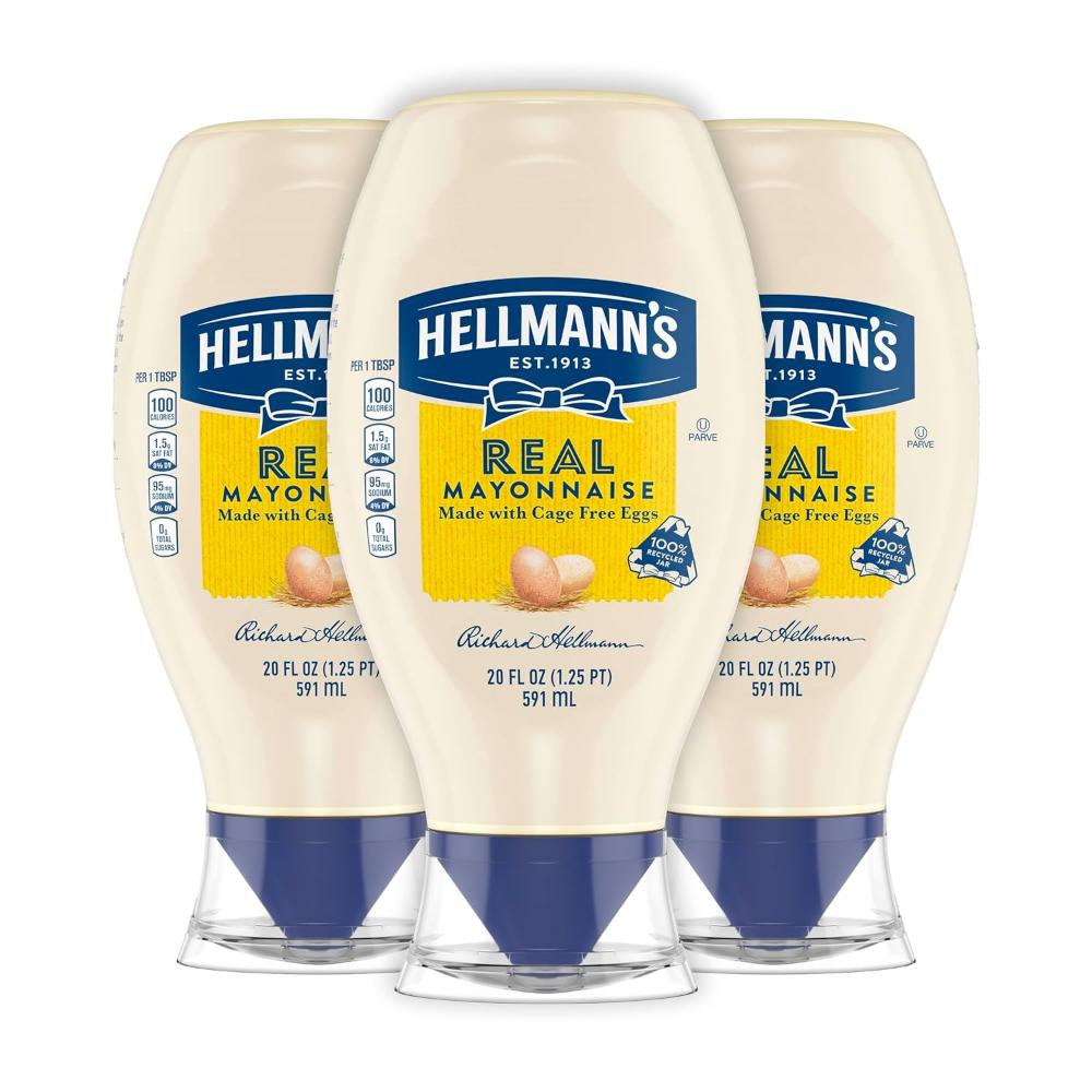 3-Pack Hellmann's Real Mayonnaise, 20 oz.