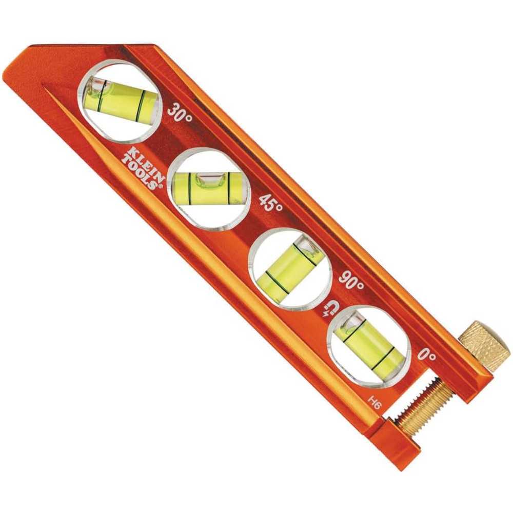 Klein Tools 6" 4-Vial Magnetic Torpedo & Conduit Level