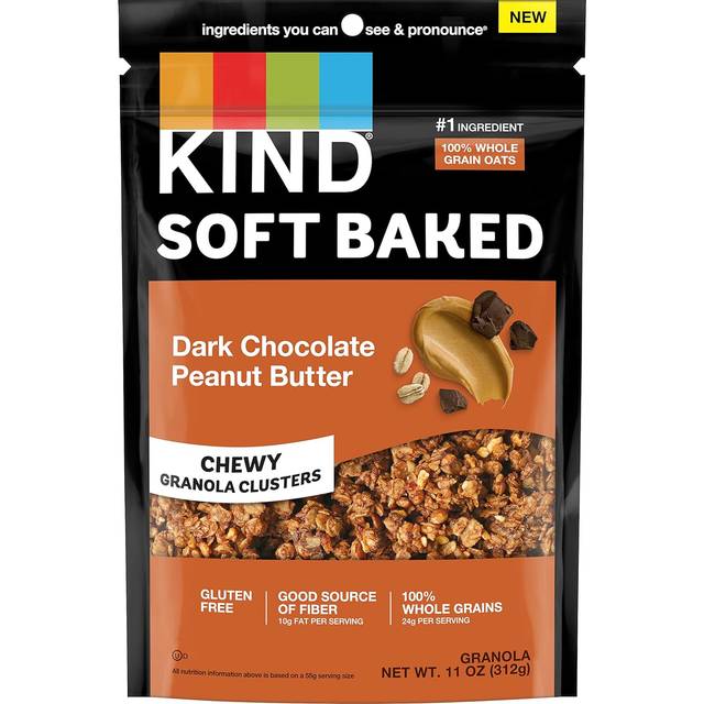 5-Pack KIND Soft Baked Granola, 11 oz. (Dark Chocolate Peanut Butter)