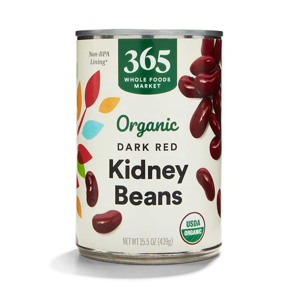 365 Whole Foods Market Organic Dark Red Kidney Beans, 15.5 oz.
