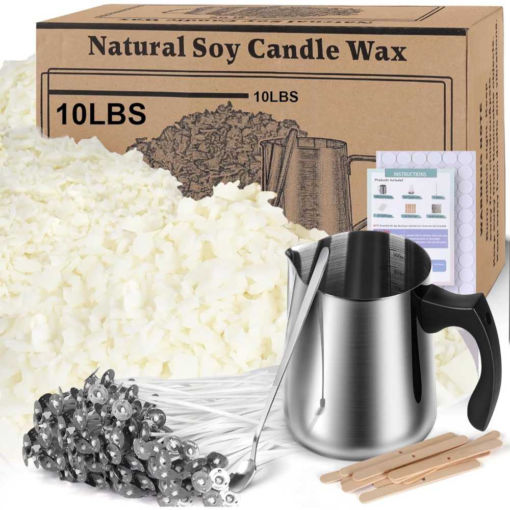 Prime Members: Haccah Soy Wax Candle Making Kit w/ 10 lb. Wax