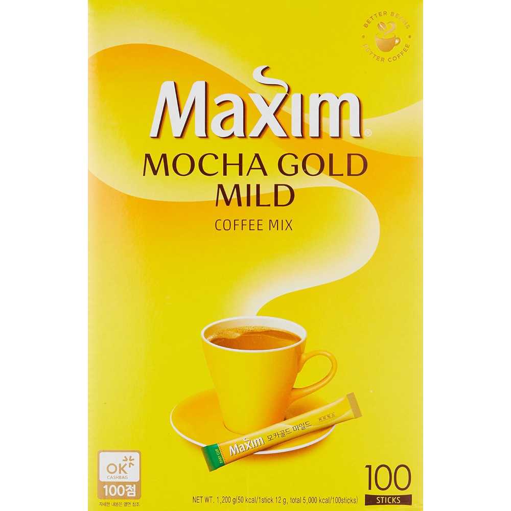 100-Pack Maxim Mocha Gold Mild Instant Coffee Sticks (2.64 lb. Total)