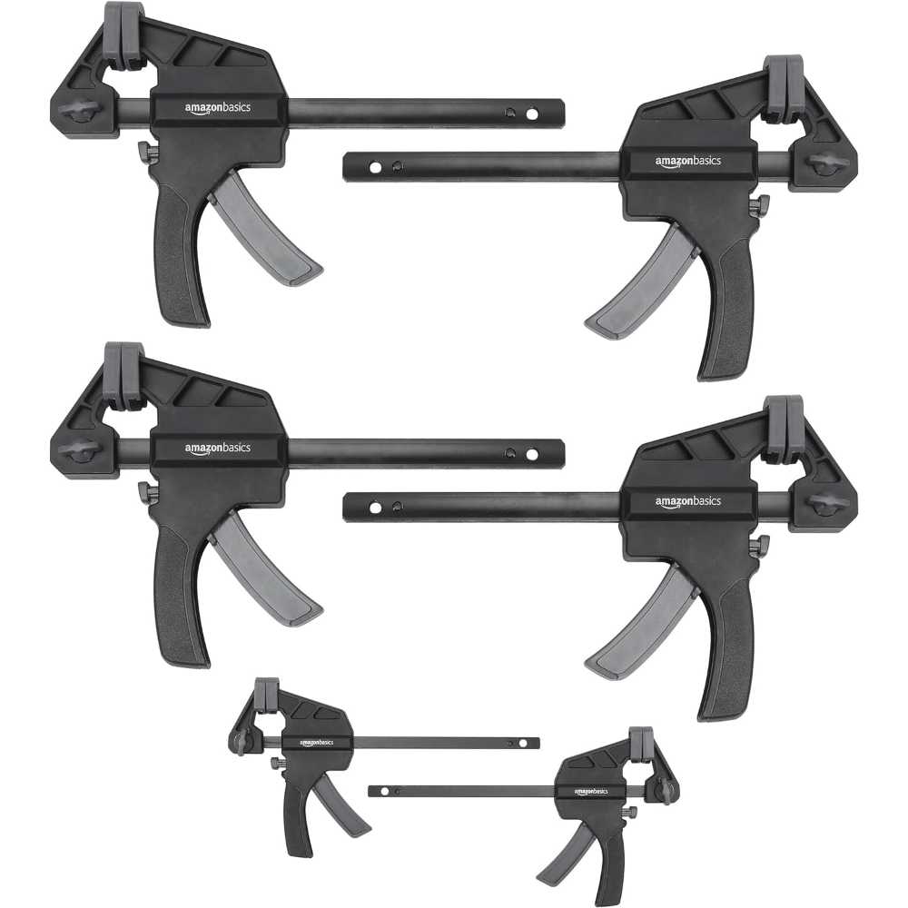 Amazon Basics 6-Piece Trigger Clamp Set