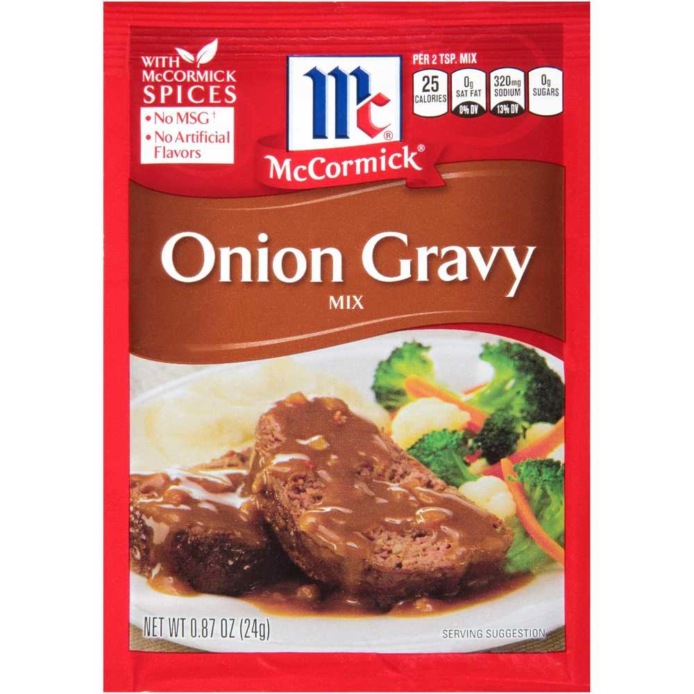 12-Pack McCormick Onion Gravy Mix, 0.87 oz.