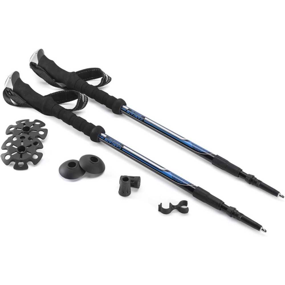 2-Pack Cascade Mountain Tech Twist-Lock Trekking Poles