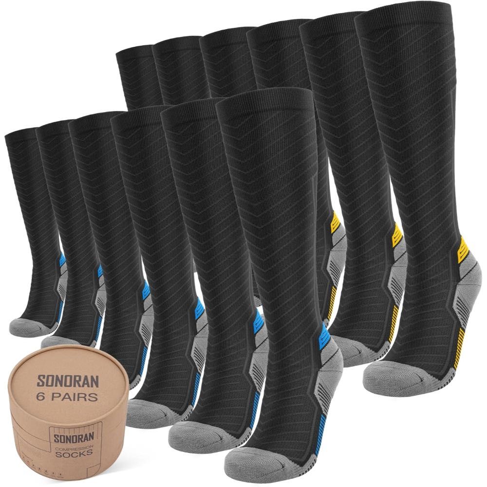 4-Pairs Sonoran Knee-High Compression Socks