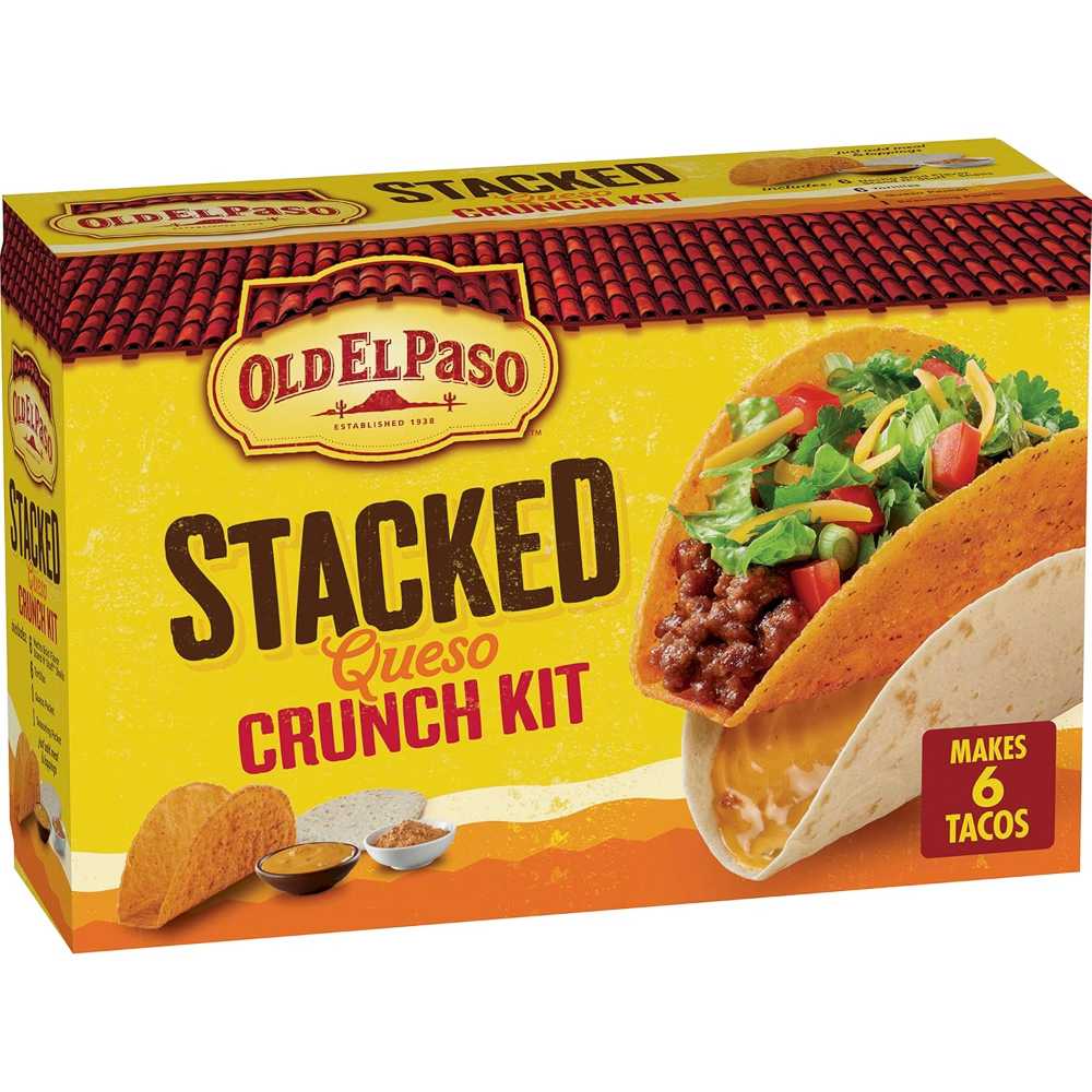 6-Pack Old El Paso Stacked Queso Crunch Taco Kit