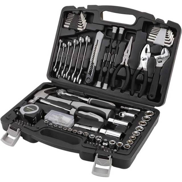 Amazon Basics 131-Piece General Household Tool Set w/ Case