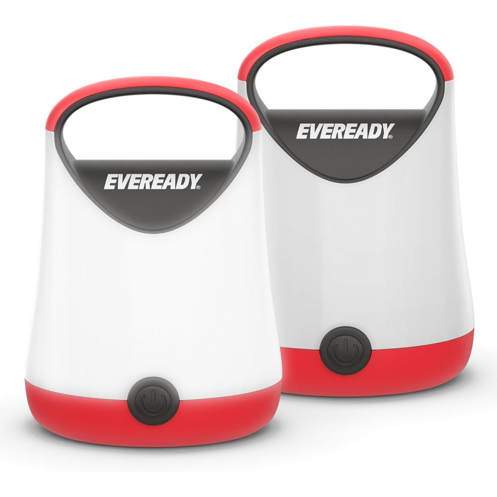 2-Pack Eveready X-250 LED Camping Lanterns w/ 8x AA Batteries