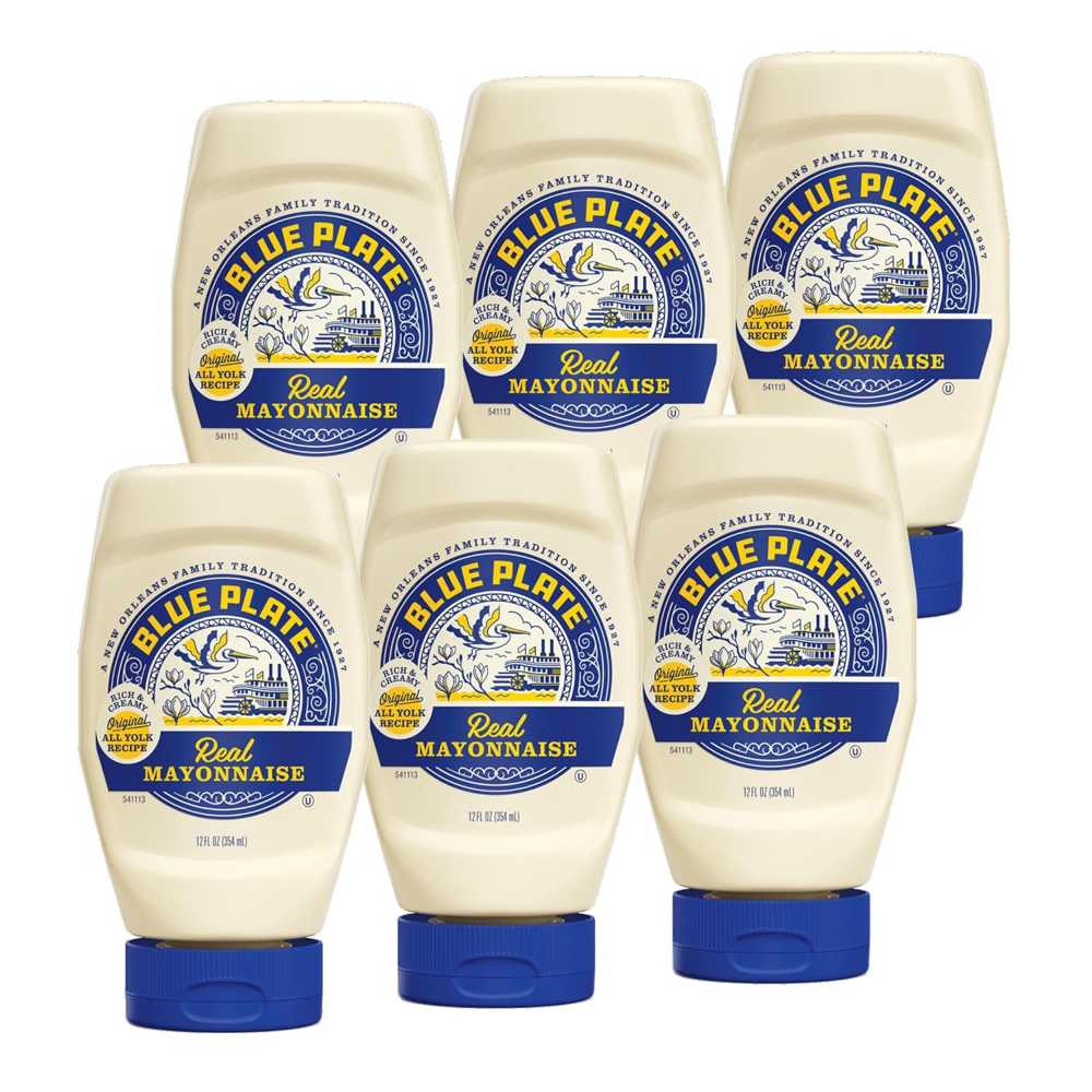 6-Pack Blue Plate Real Mayonnaise, 12 oz.