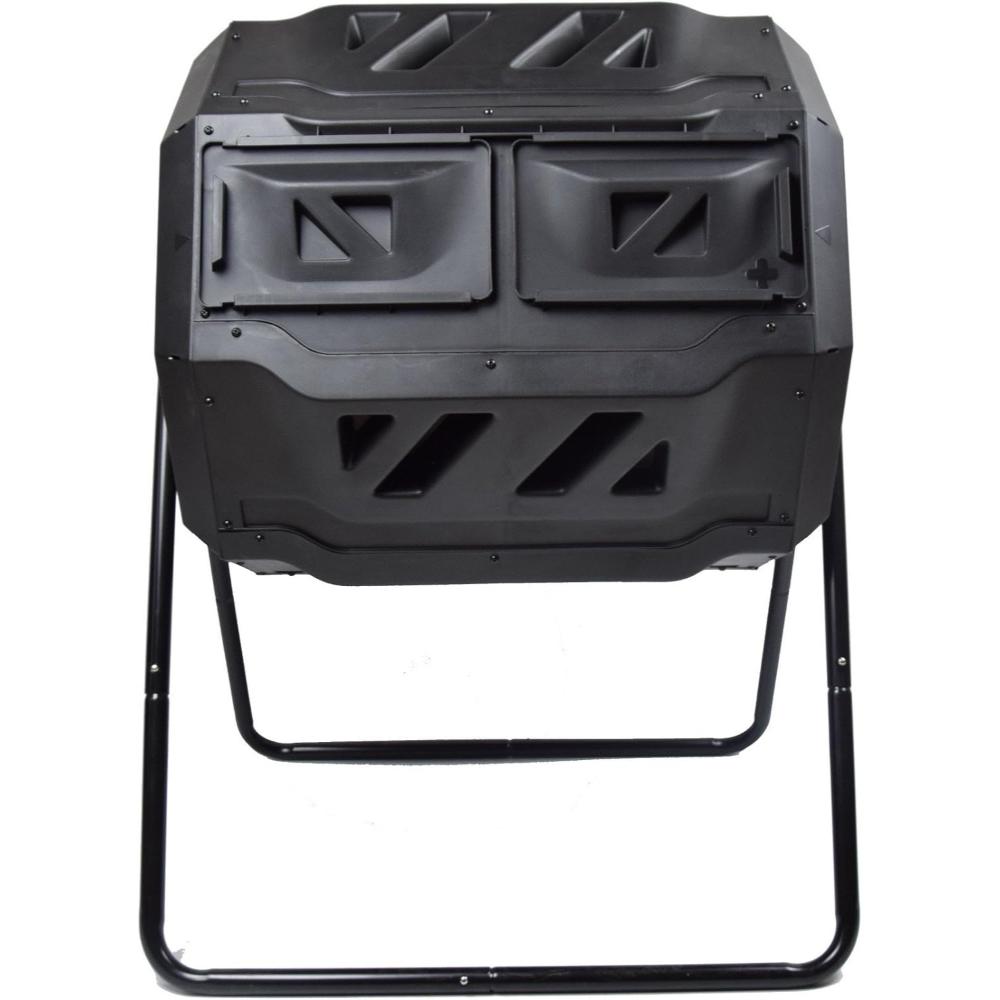 MaxWorks 42 Gallon Dual Chamber Compost Tumbler