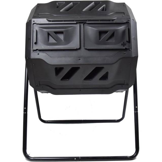 MaxWorks 42 Gallon Dual Chamber Compost Tumbler