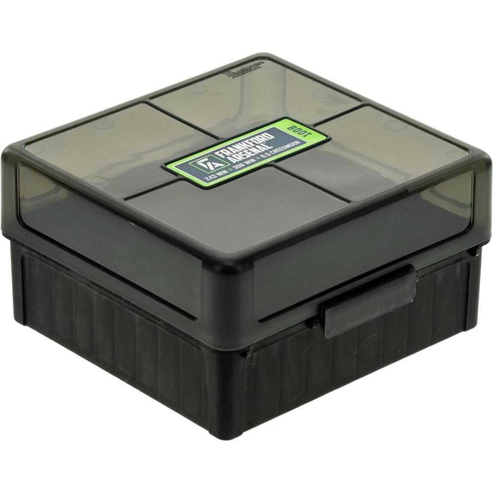 Frankford Arsenal 100-Round Hinge-Top Ammo Box (9mm/380 Auto)