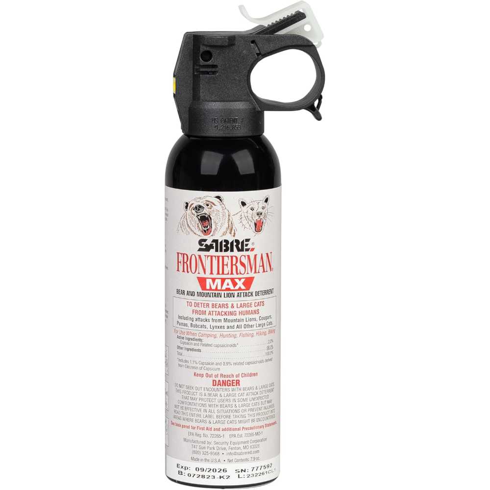 SABRE Frontiersman MAX Bear & Mountain Lion Deterrent, 7.9 oz.