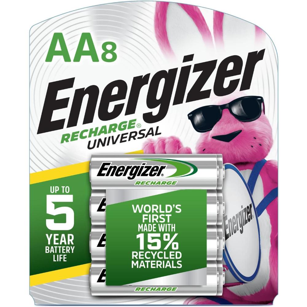 Prime Members: 8-Pack Energizer Rechargeable AA Batteries (2,000 mAh)