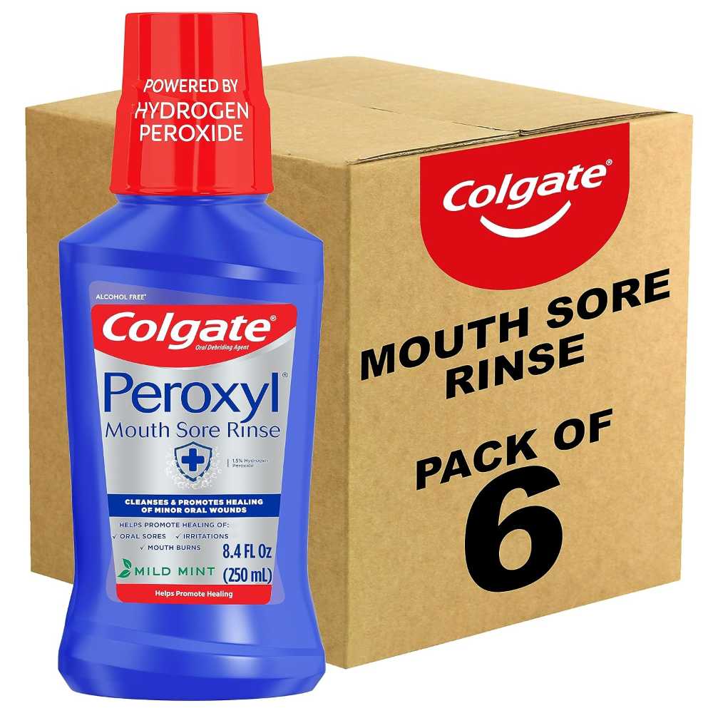 6-Pack Colgate Peroxyl Antiseptic Mouth Rinse, 8.45 oz.