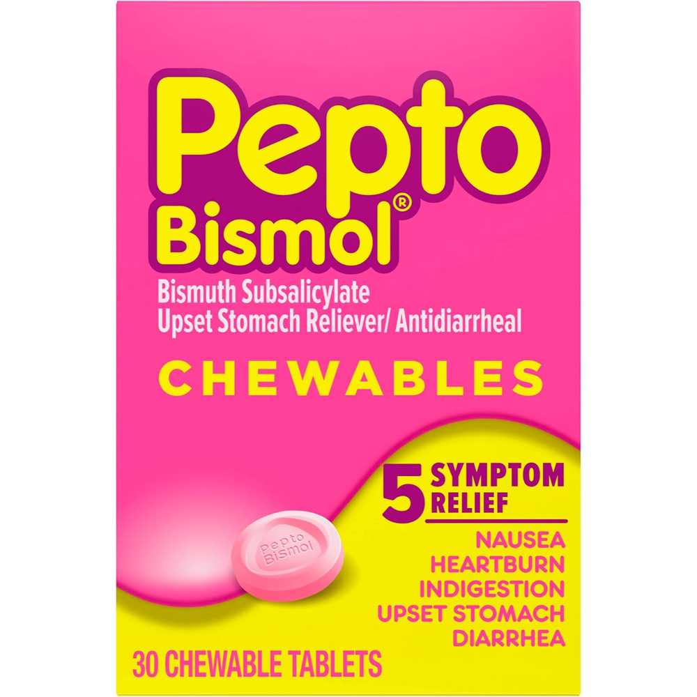 30-Pack Pepto Bismol Chewable Tablets