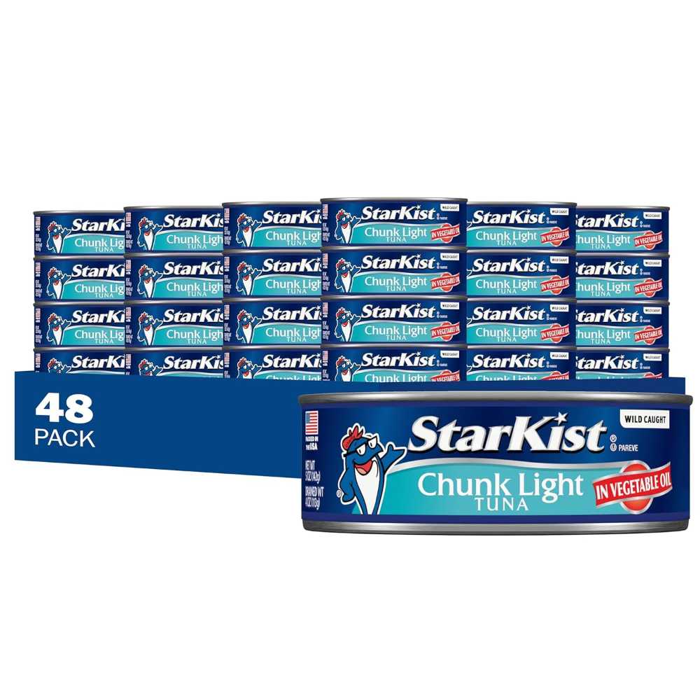 48-Pack Starkist Chunk Light Tuna In Oil, 5 oz. ($0.67/can)