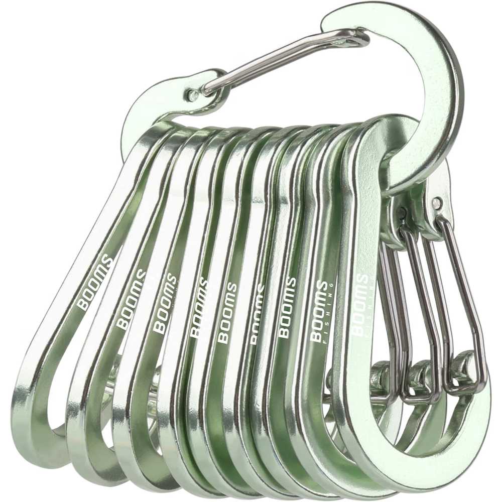 10-Pack Booms Fishing CC5 3.1" Multi-Use Carabiner Clips