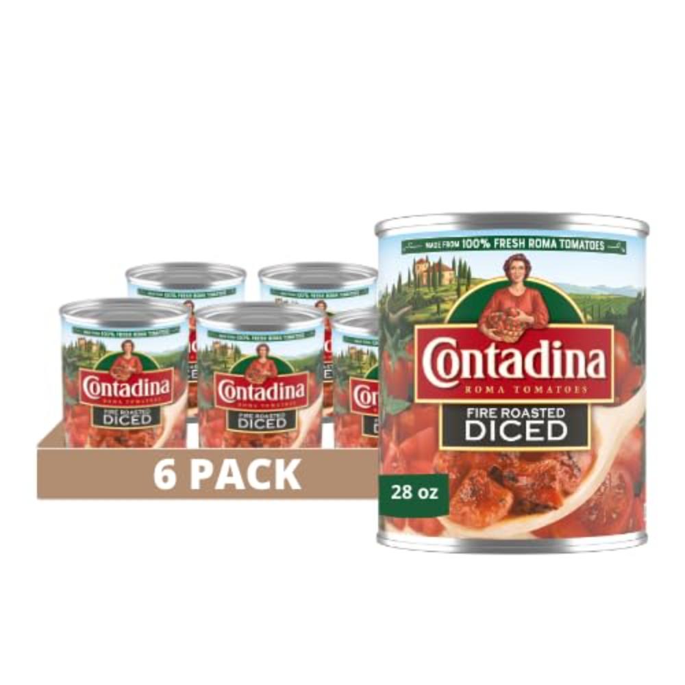 6-Pack Contadina Fire Roasted Diced Tomatoes, 28 oz.