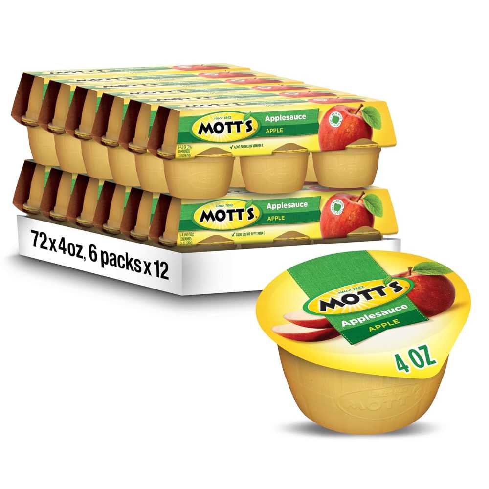 72-Pack Mott's Applesauce Cups, 4 oz.