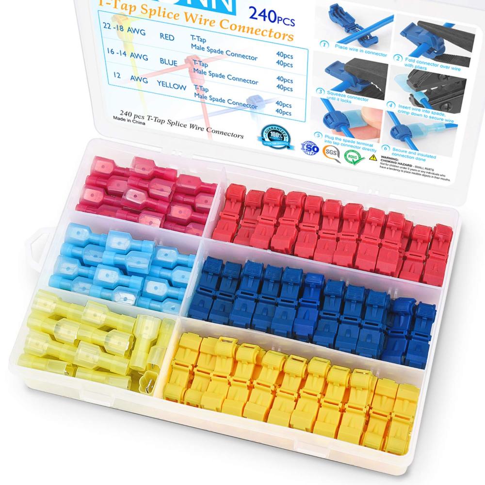 240-Pack Ticonn T-Tap Wire Connectors