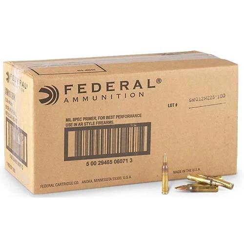 500-Rounds Federal XM193 5.56mm Ammunition