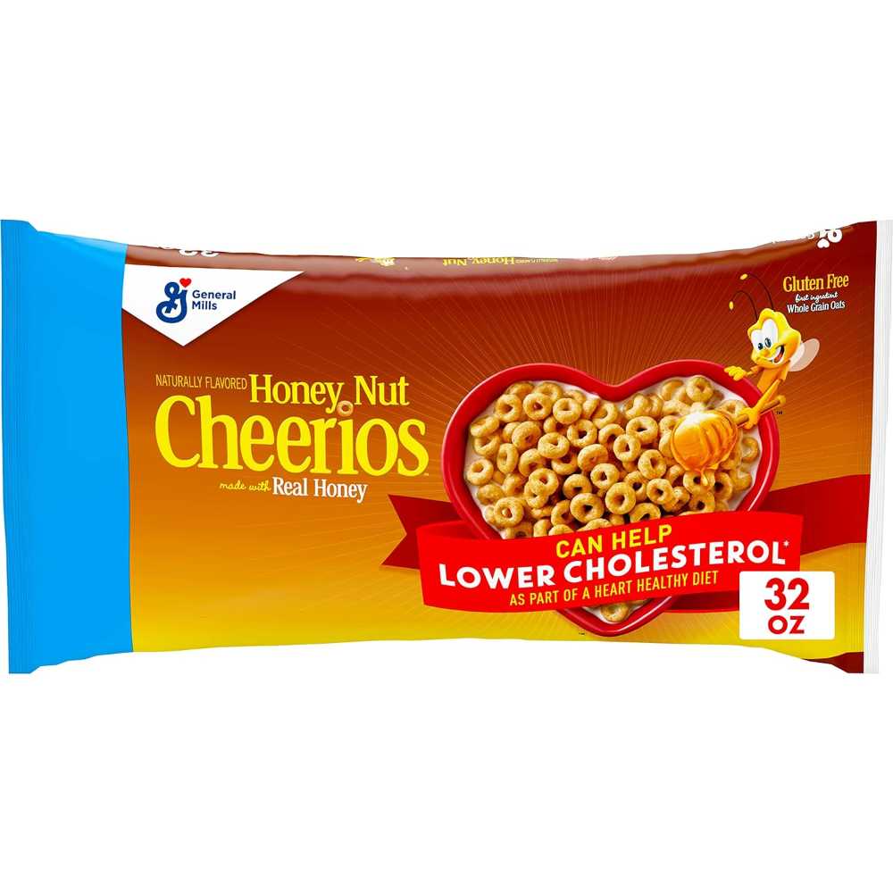 Honey Nut Cheerios Resealable Value Bag, 32 oz.