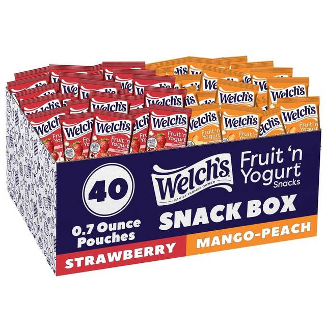 40-Pack Welch's Fruit 'n Yogurt Snacks, 0.7 oz. (Variety Pack)
