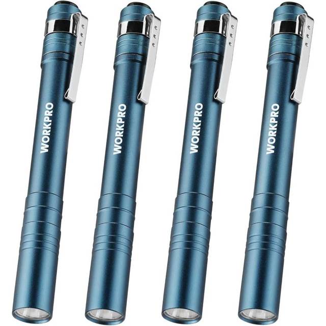 4-Pack WORKPRO LED Pen Light (Blue or Brown)